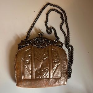 Champagne Foil Rosaria Clutch